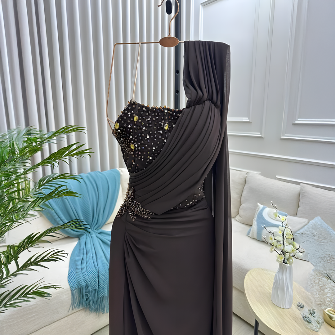 فستان سهره بني - الصورة 4