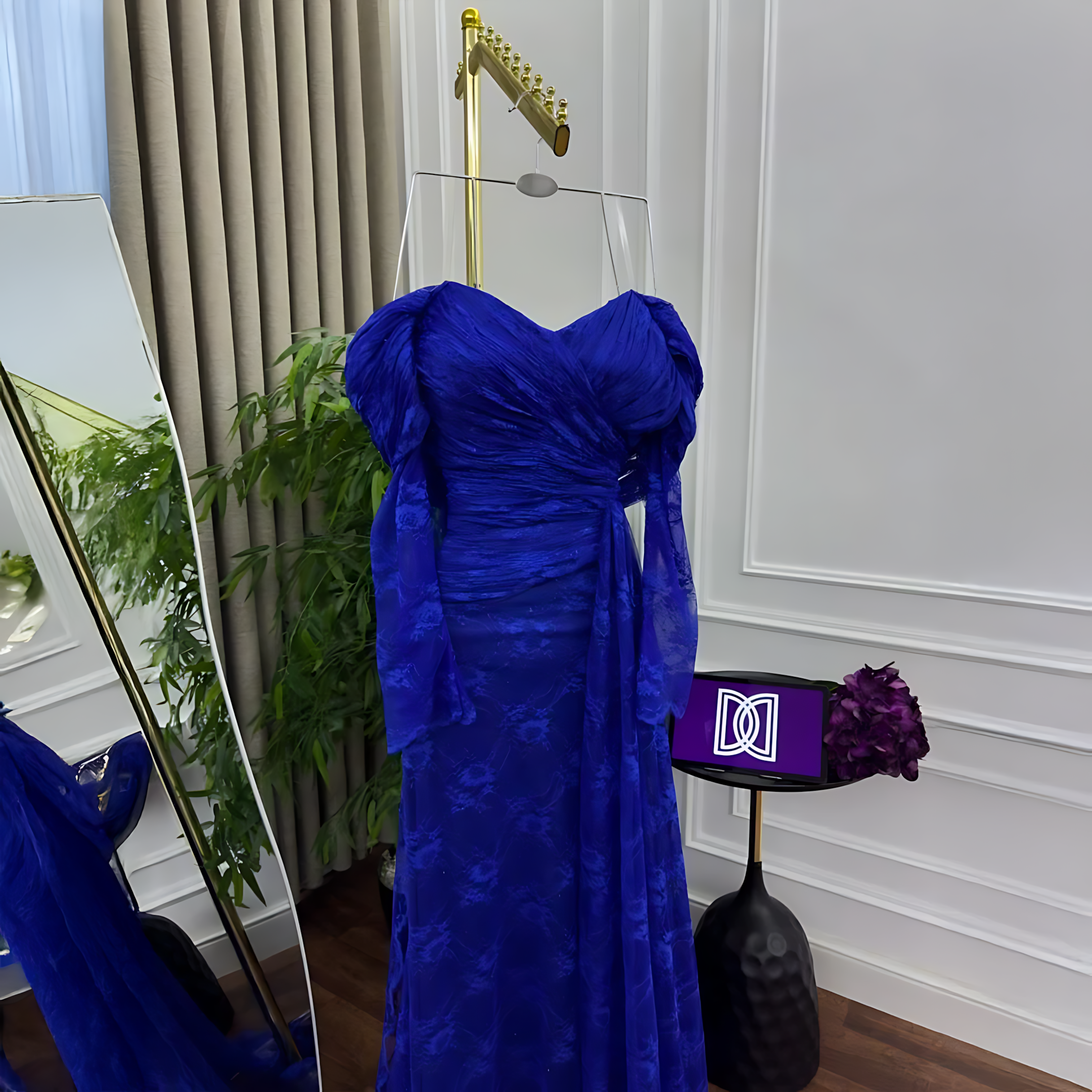 فستان ازرق ملكي - الصورة 3