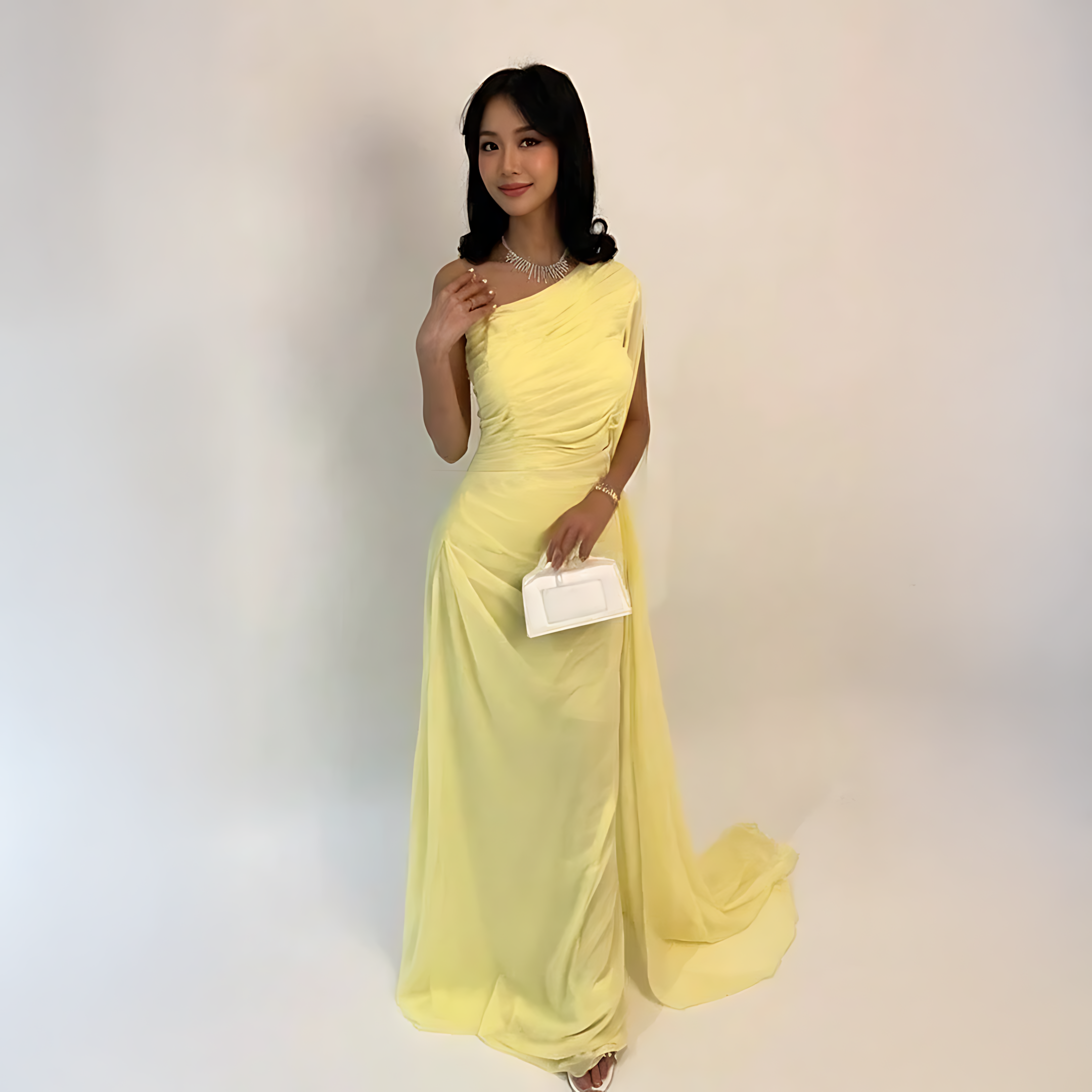 فستان ناعم ليموني - الصورة 6