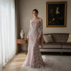 فستان سهره لحمي