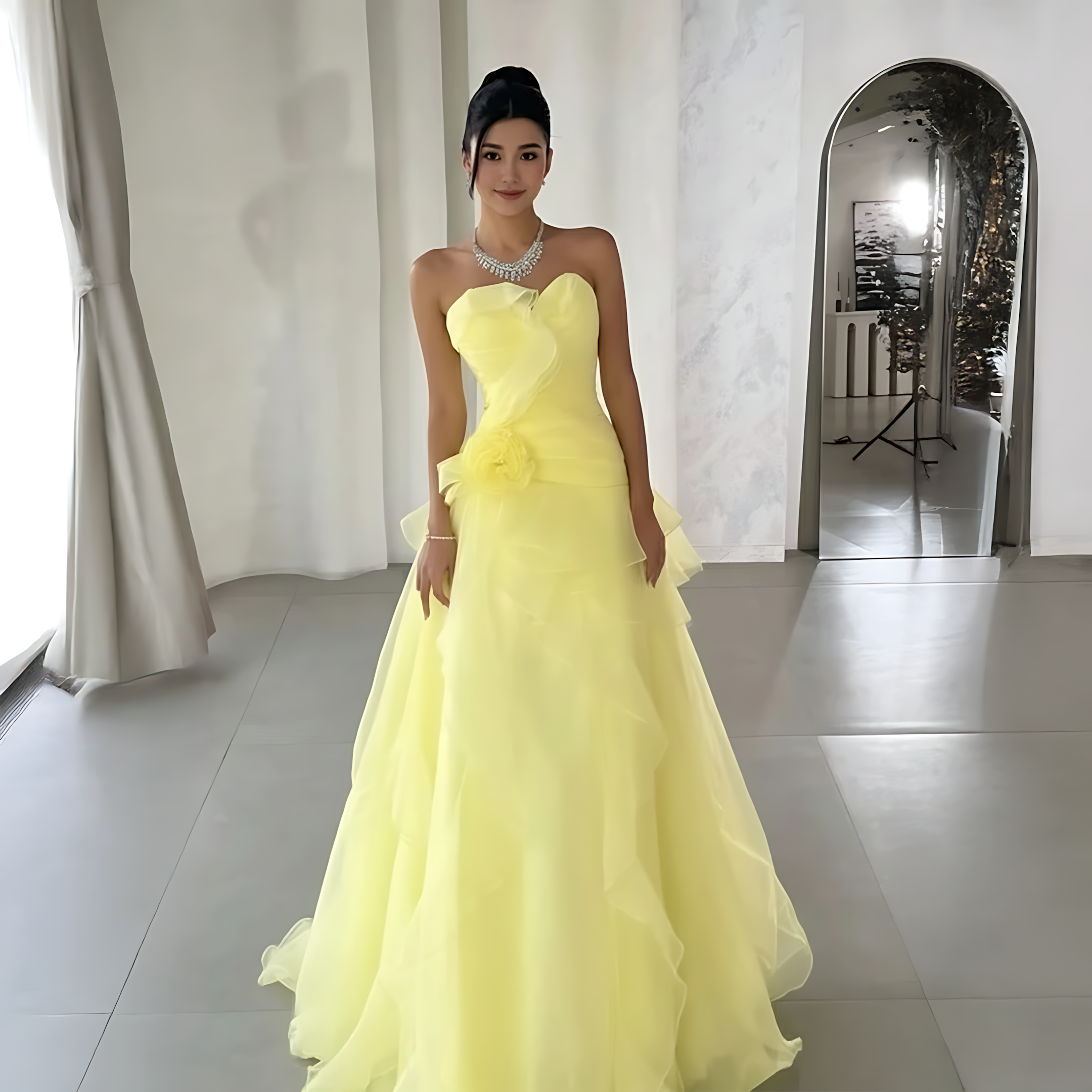 فستان سهره ليموني - الصورة 2