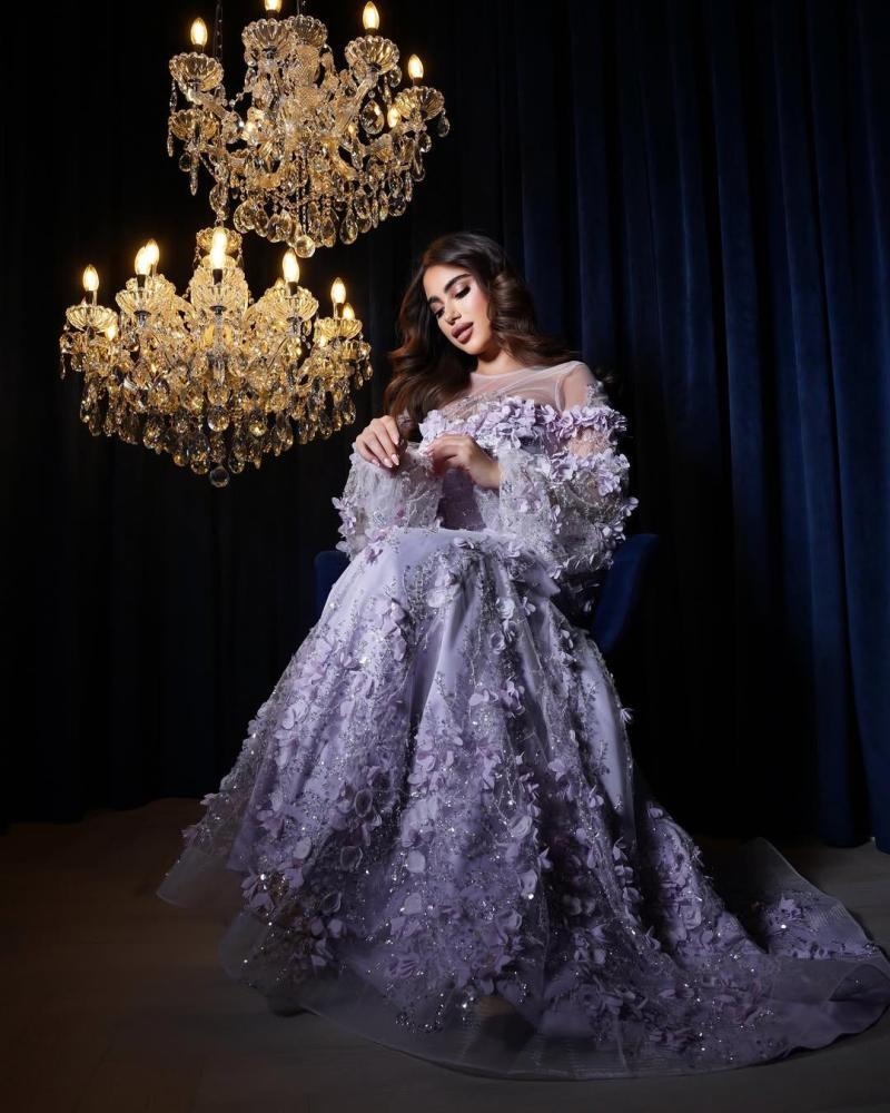 فستان لافندر فاتح