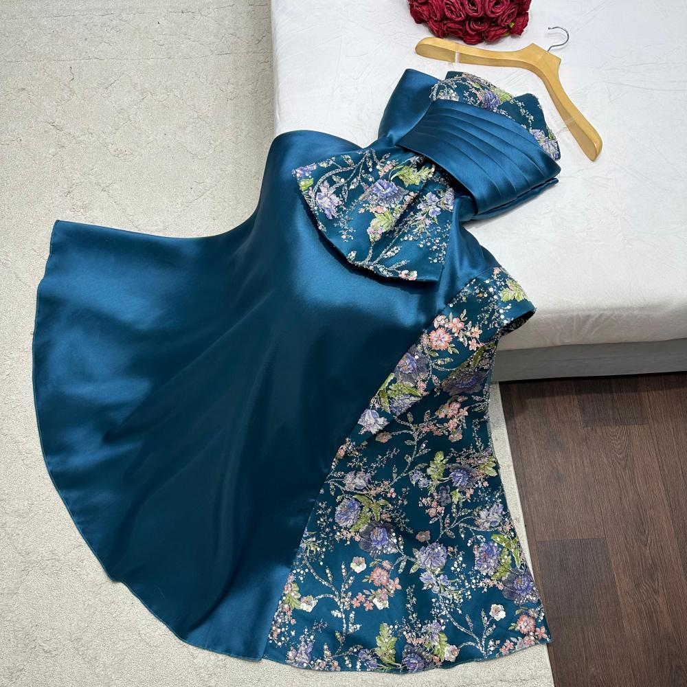 فستان سهره تركوازي - الصورة 2