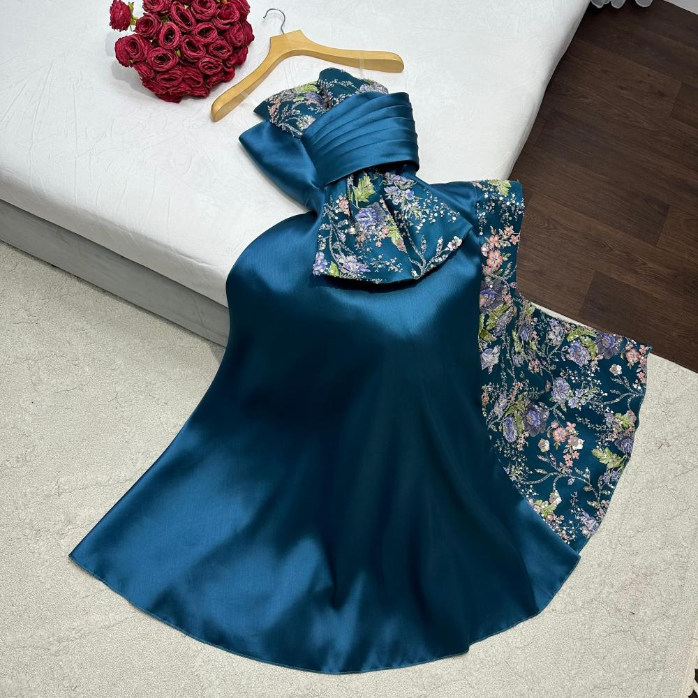 فستان سهره تركوازي - الصورة 3