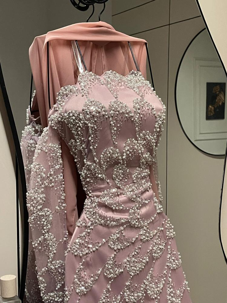 فستان سهره لحمي - الصورة 2