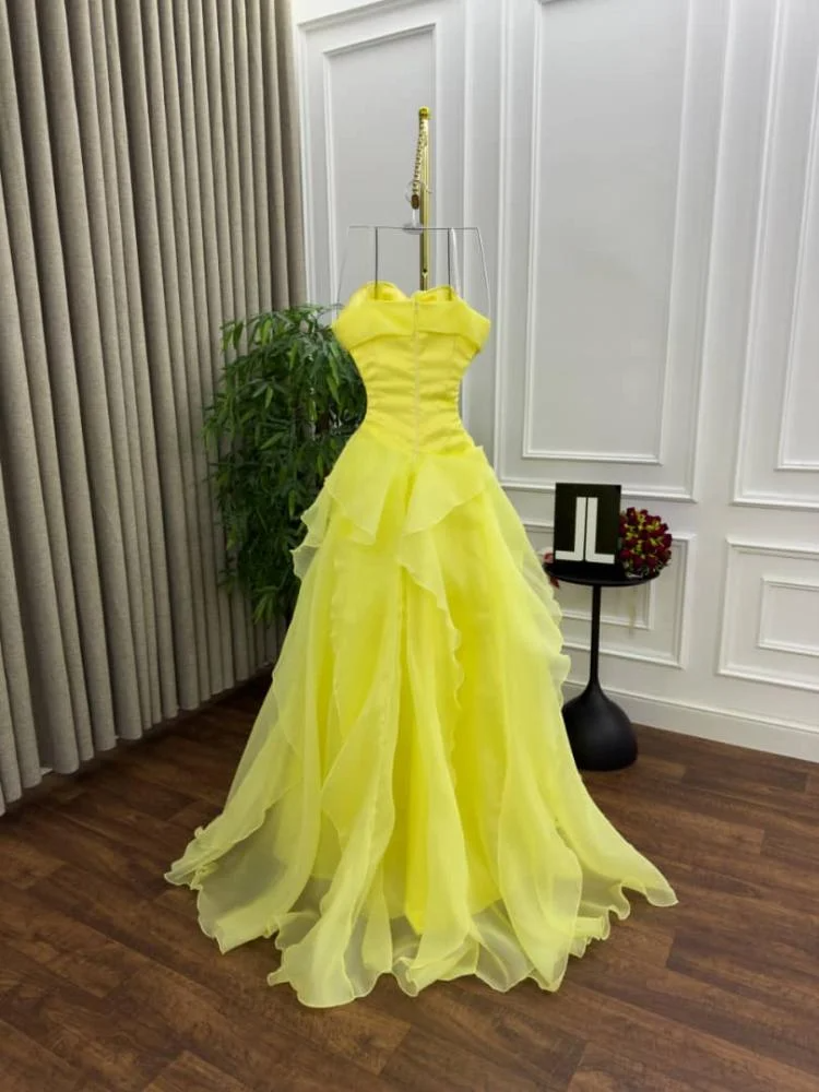 فستان سهره ليموني - الصورة 4