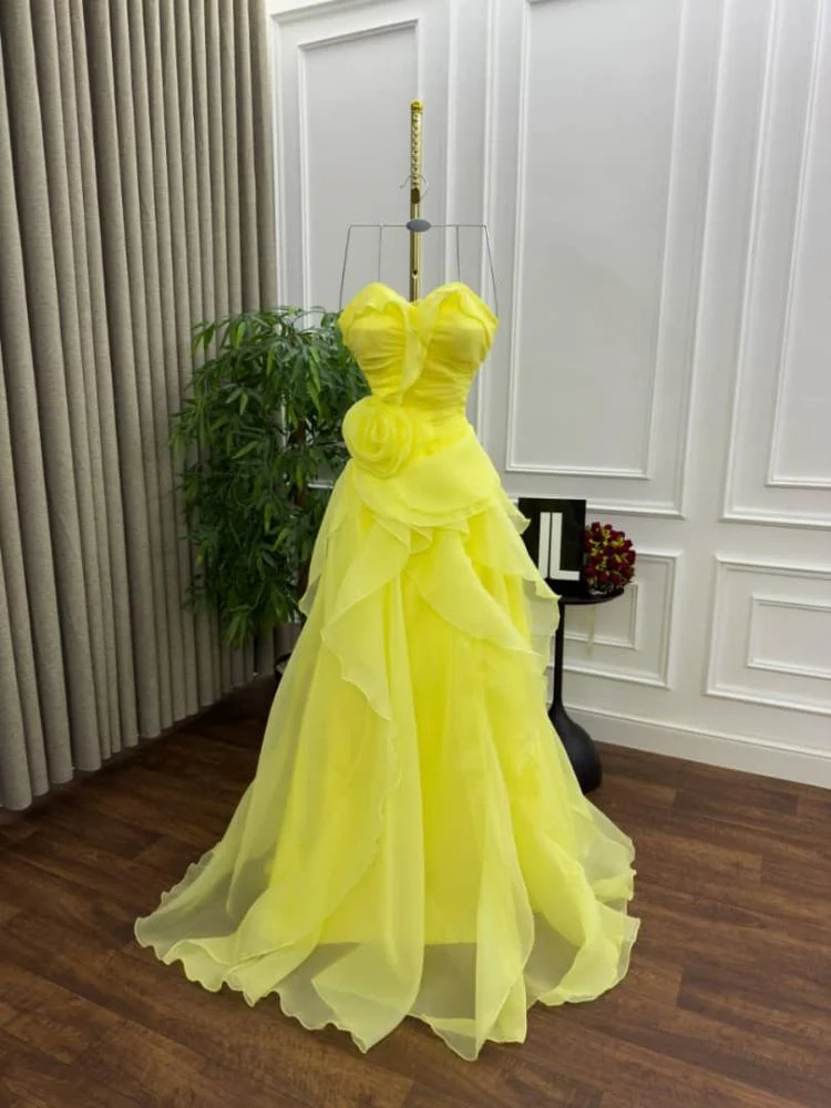 فستان سهره ليموني - الصورة 3